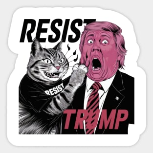 Cats Against Trump Sticker